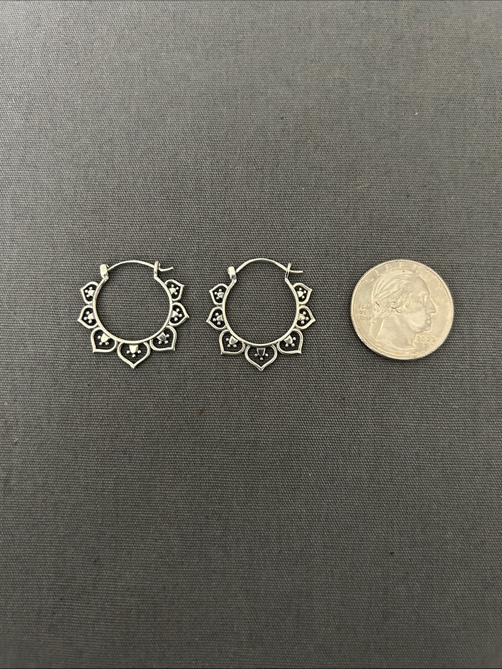 Martha Jackson (UK) Sterling Silver Marrakesh Hoops - Picture 3 of 6